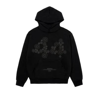 Pre-owned Takashi Murakami Men's  Lewis Hamilton 44 Flowers Hoodie In Black