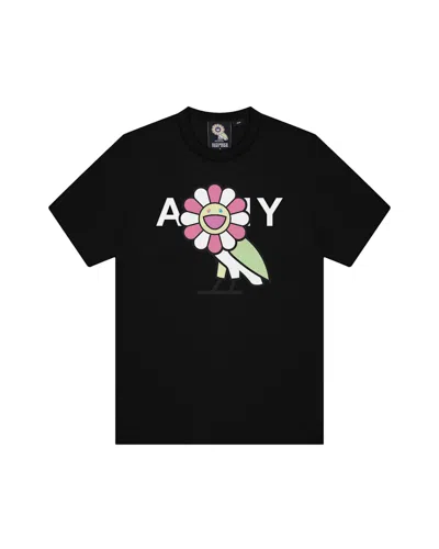 Pre-owned Takashi Murakami Men's  X Ovo Surplus Flower Owl Tee Shirt In Black