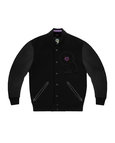Pre-owned Takashi Murakami Men's  X Ovo Varsity Jacket In Black