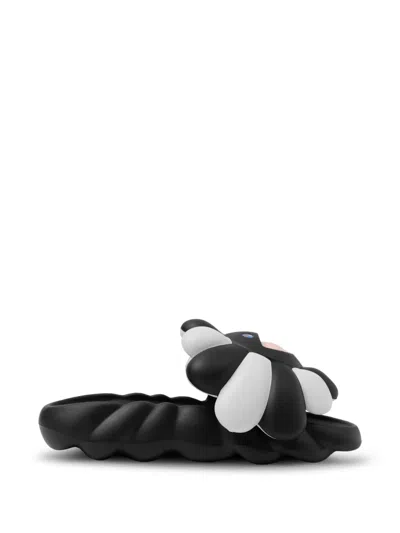 Takashi Murakami Ohana Full-bloom Slides In Black