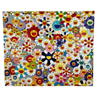 Pre-owned Takashi Murakami Oil On Canvas Painting In The Style Of  In Brown
