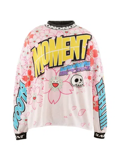 Takashi Murakami Sakura-print Long-sleeve T-shirt In White