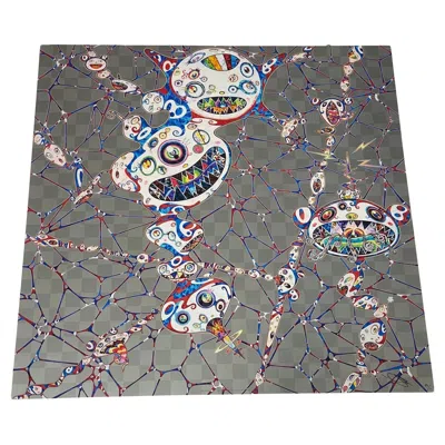 Pre-owned Takashi Murakami Signed Limited Edition Superflat Japanese Print Dob Myxomycete In Gray
