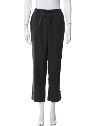 Pre-owned Takashi Murakami Silk Wide Leg Pants In Black/blue
