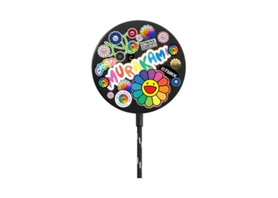 Pre-owned Takashi Murakami X Casetify: Flowers Sticker Mania Powerthru Magnetic Wireless Charger In Black