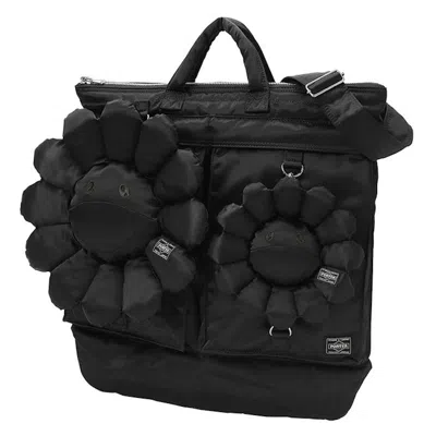 Pre-owned Takashi Murakami X Porter 2way Helmet Bag In Black