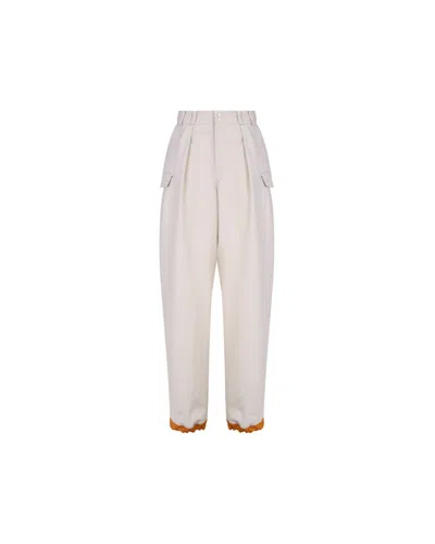 Takaturna Cargo Style Pants In White