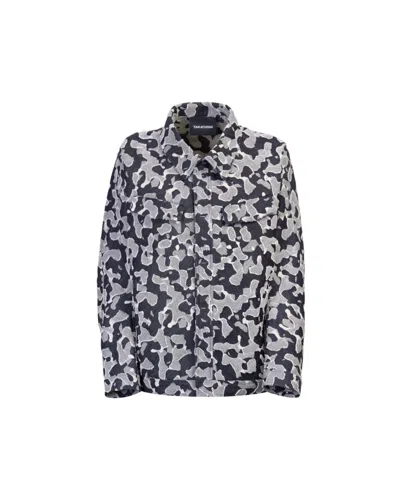 Takaturna Cinetic Denim Jacket In Grey