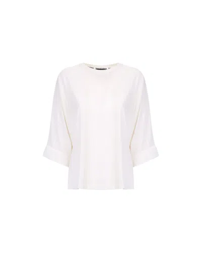 Takaturna Unisex Kimono T-shirt In White