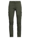 Take-two Man Pants Military Green Size 31 Cotton, Elastane