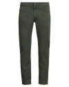 Take-two Man Pants Military Green Size 33 Cotton, Elastane