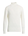 Take-two Man Turtleneck White Size L Viscose, Nylon, Merino Wool In White
