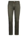 Take-two Upgrade Denim Man Jeans Military Green Size 34 Cotton, Elastane