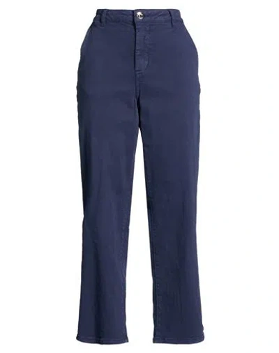 Take-two Woman Jeans Midnight Blue Size 32 Cotton, Elastane