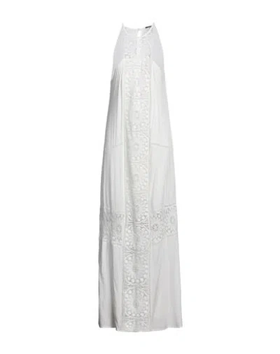Take-two Woman Maxi Dress Ivory Size L Rayon In White