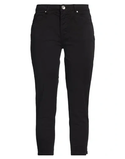 Take-two Woman Pants Black Size 30 Cotton, Elastane