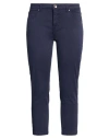 Take-two Woman Pants Navy Size 32 Cotton, Elastane In Blue
