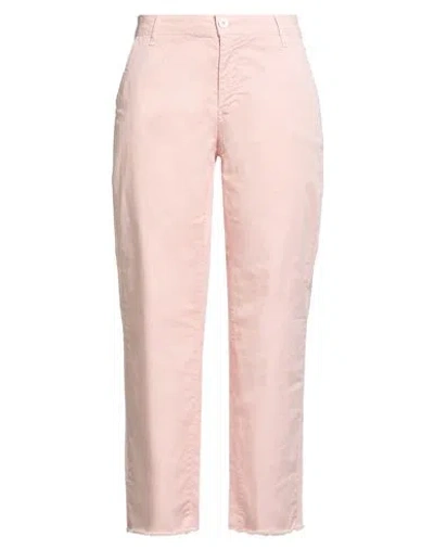 Take-two Woman Pants Pink Size 10 Cotton, Elastane