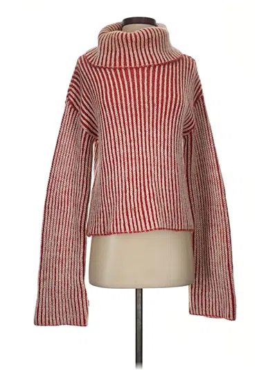 Pre-owned Takeout Turtleneck Sweater In Red