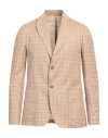 Takeshy Kurosawa Man Blazer Beige Size 50 Viscose, Linen, Cotton In Beige
