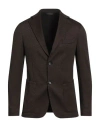 Takeshy Kurosawa Man Blazer Brown Size 38 Polyester, Viscose, Elastane