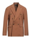 Takeshy Kurosawa Man Blazer Brown Size M Viscose, Polyester In Brown