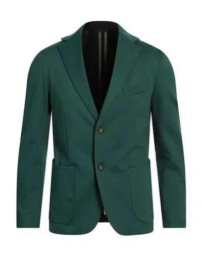 Takeshy Kurosawa Man Blazer Green Size 46 Viscose, Nylon, Elastane