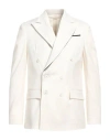 Takeshy Kurosawa Man Blazer Ivory Size 44 Polyester, Viscose, Elastane In White