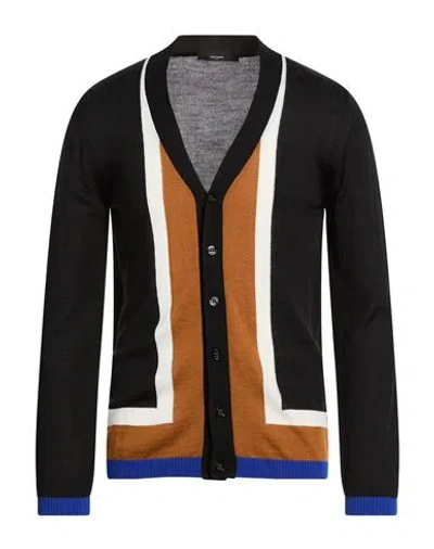 Takeshy Kurosawa Man Cardigan Black Size L Merino Wool, Acrylic