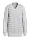 Takeshy Kurosawa Man Cardigan Burgundy Size M Acrylic, Wool, Polyester, Polyamide In White