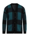 Takeshy Kurosawa Man Cardigan Deep Teal Size Xxl Acrylic, Mohair Wool