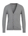 Takeshy Kurosawa Man Cardigan Grey Size Xxl Viscose, Polyester, Polyamide