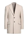 Takeshy Kurosawa Man Coat Beige Size 46 Polyester