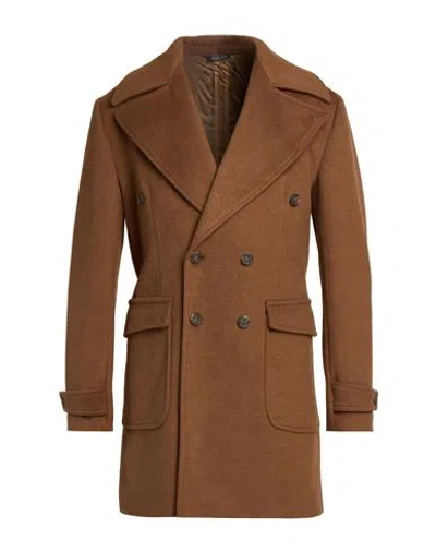 Takeshy Kurosawa Man Coat Brown Size 36 Polyester