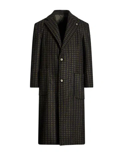 Takeshy Kurosawa Man Coat Military Green Size 44 Wool, Polyester In Black