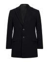Takeshy Kurosawa Man Coat Navy Blue Size 36 Polyester In Navy Blue