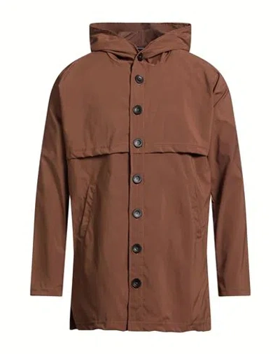 Takeshy Kurosawa Man Jacket Brown Size L Polyester, Cotton