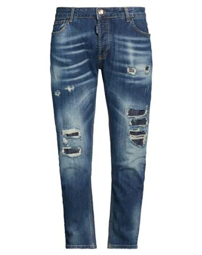 Takeshy Kurosawa Man Jeans Blue Size 40 Cotton, Elastane