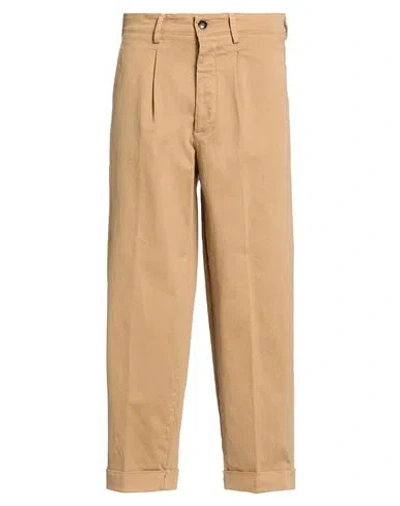 Takeshy Kurosawa Man Pants Camel Size 28 Cotton, Elastane In Brown