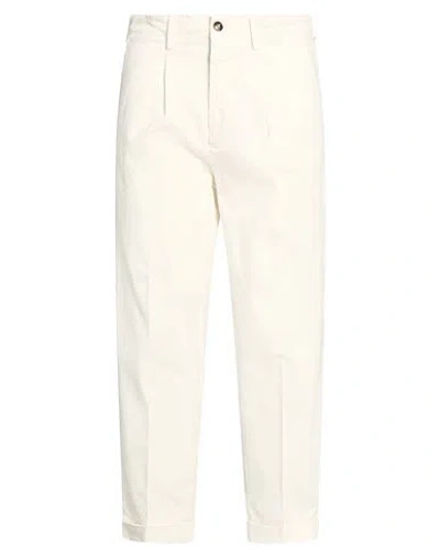 Takeshy Kurosawa Man Pants Cream Size 28 Cotton, Elastane In White