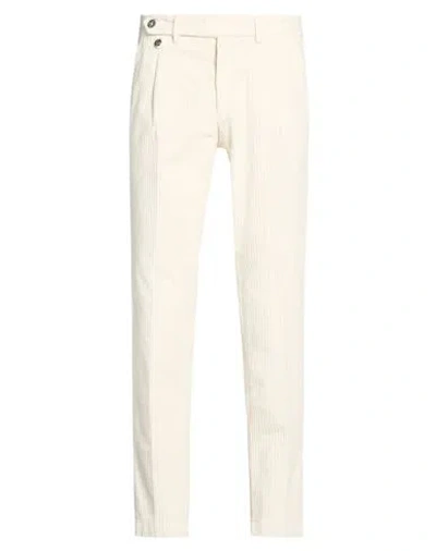 Takeshy Kurosawa Man Pants Ivory Size 30 Cotton, Elastane In Neutral