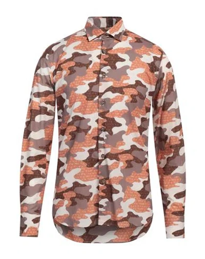 Takeshy Kurosawa Man Shirt Brown Size Xxl Cotton