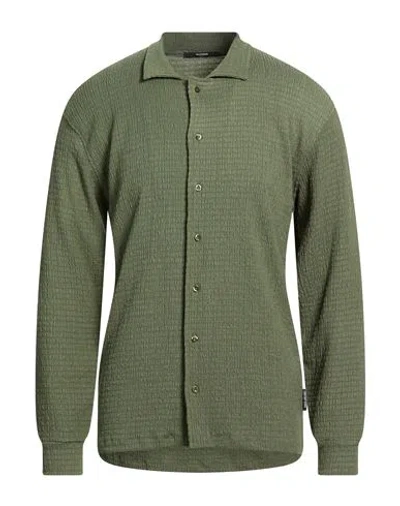 Takeshy Kurosawa Man Shirt Military Green Size L Polyethylene, Elastane