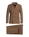 Takeshy Kurosawa Man Suit Camel Size 48 Polyester, Viscose, Elastane In Beige