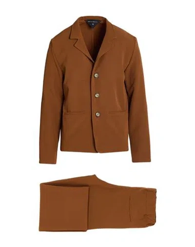 Takeshy Kurosawa Man Suit Camel Size L Polyester, Elastane In Brown