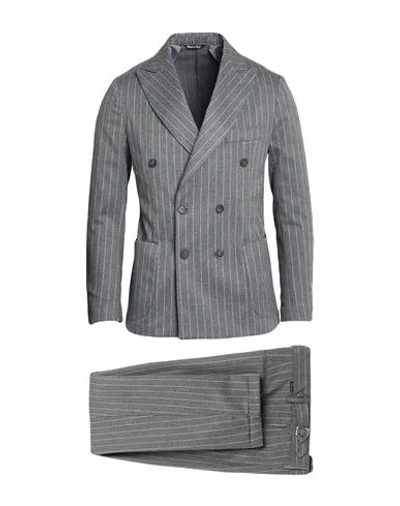 Takeshy Kurosawa Man Suit Grey Size 40 Polyester, Viscose, Wool, Elastane In Gray