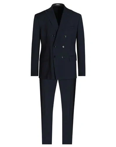 Takeshy Kurosawa Man Suit Midnight Blue Size 44 Polyester, Rayon, Elastane