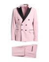 Takeshy Kurosawa Man Suit Pink Size 42 Polyester, Viscose, Elastane In Pink