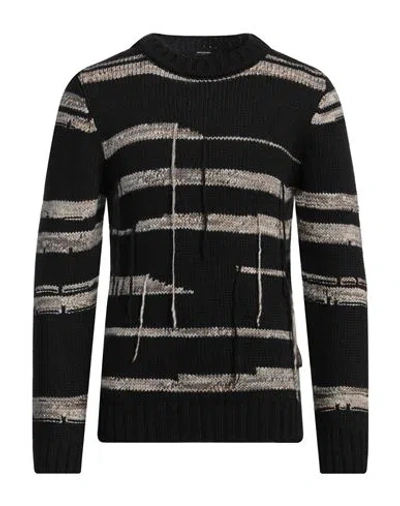Takeshy Kurosawa Man Sweater Black Size Xxl Acrylic, Wool, Viscose, Alpaca Wool