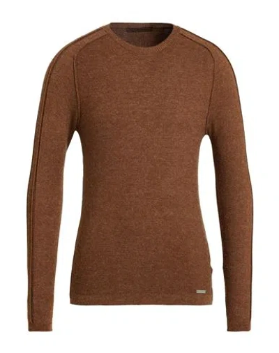 Takeshy Kurosawa Man Sweater Brown Size Xxl Merino Wool, Viscose, Polyamide, Cashmere